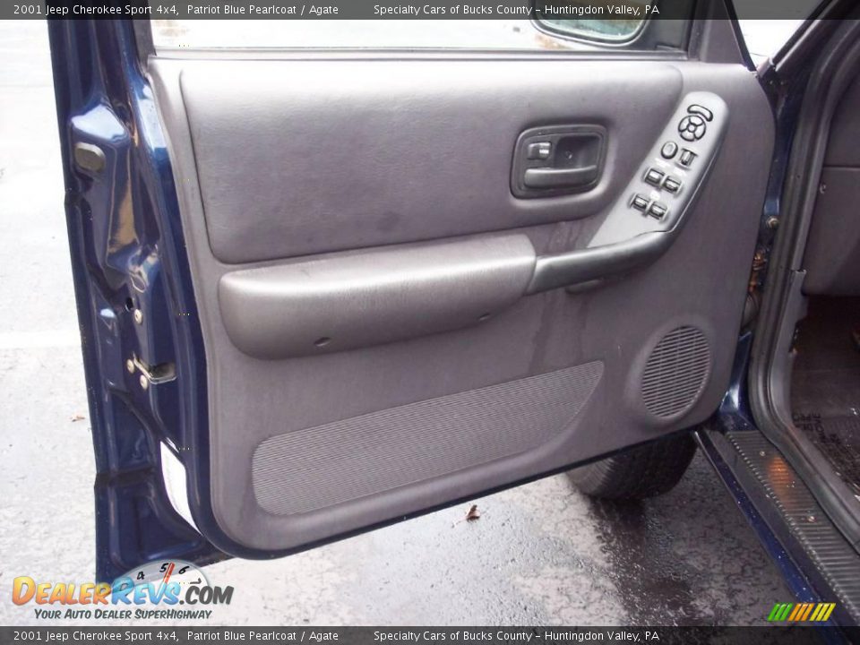 2001 Jeep Cherokee Sport 4x4 Patriot Blue Pearlcoat / Agate Photo #22