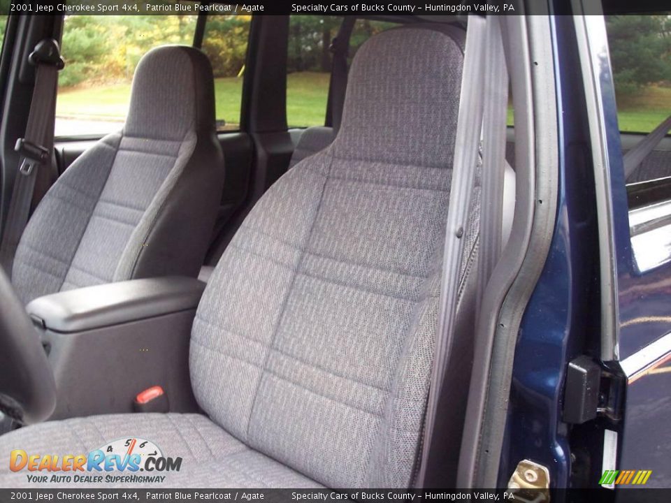 2001 Jeep Cherokee Sport 4x4 Patriot Blue Pearlcoat / Agate Photo #23