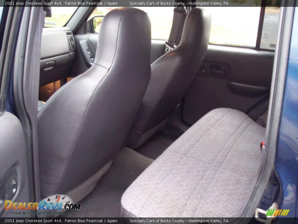 2001 Jeep Cherokee Sport 4x4 Patriot Blue Pearlcoat / Agate Photo #26
