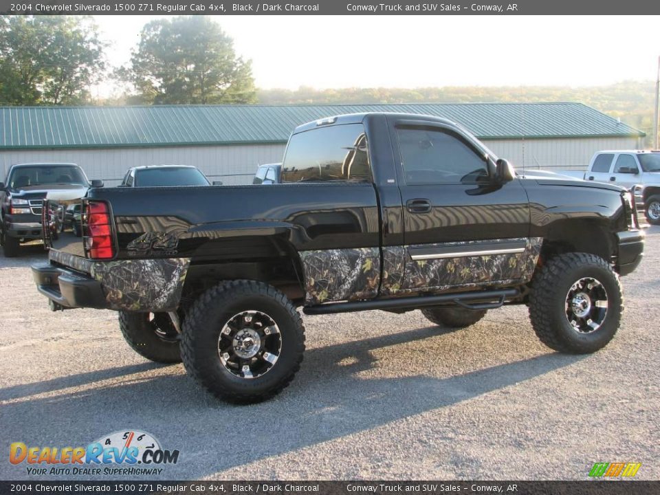 2004 Chevrolet Silverado 1500 Z71 Regular Cab 4x4 Black / Dark Charcoal Photo #5
