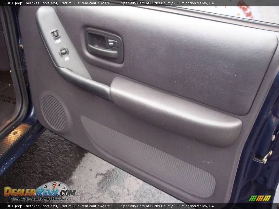 2001 Jeep Cherokee Sport 4x4 Patriot Blue Pearlcoat / Agate Photo #31