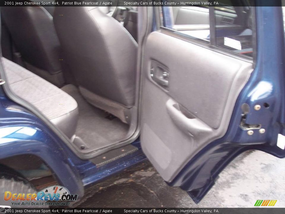 2001 Jeep Cherokee Sport 4x4 Patriot Blue Pearlcoat / Agate Photo #32