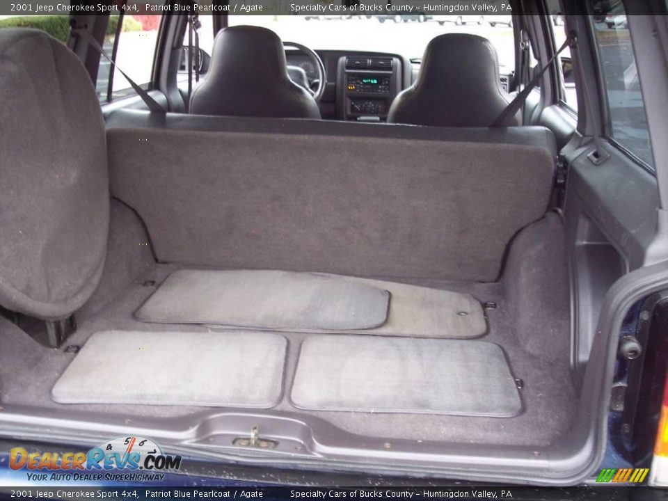 2001 Jeep Cherokee Sport 4x4 Patriot Blue Pearlcoat / Agate Photo #33