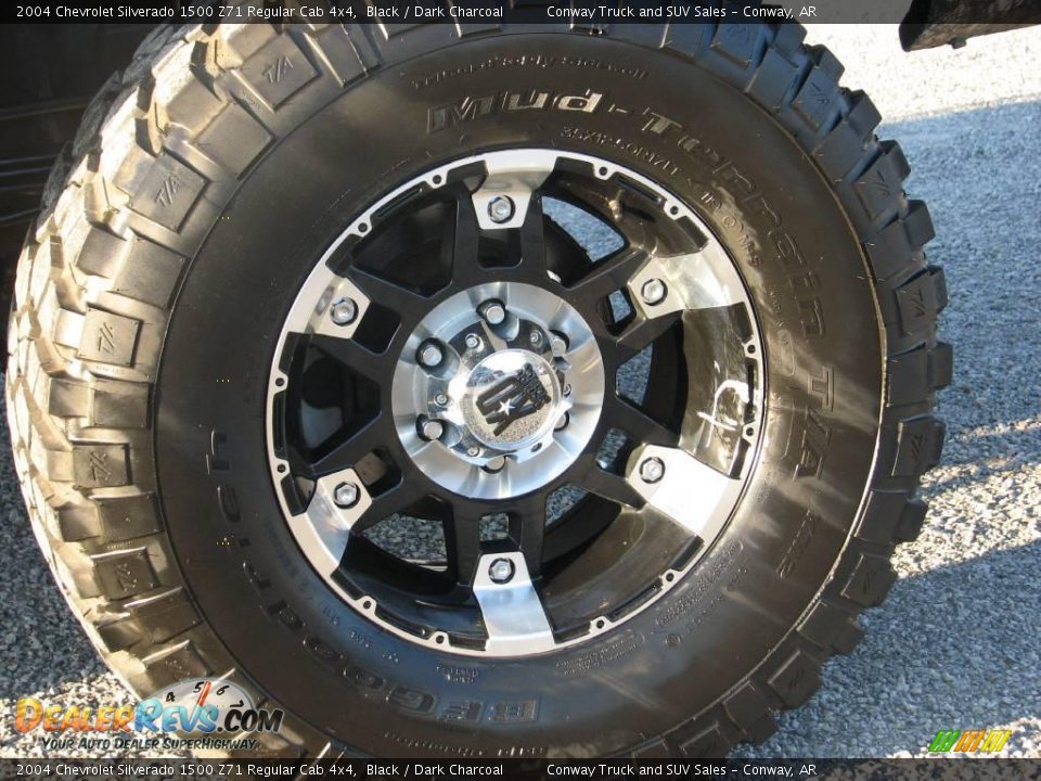 2004 Chevrolet Silverado 1500 Z71 Regular Cab 4x4 Black / Dark Charcoal Photo #8