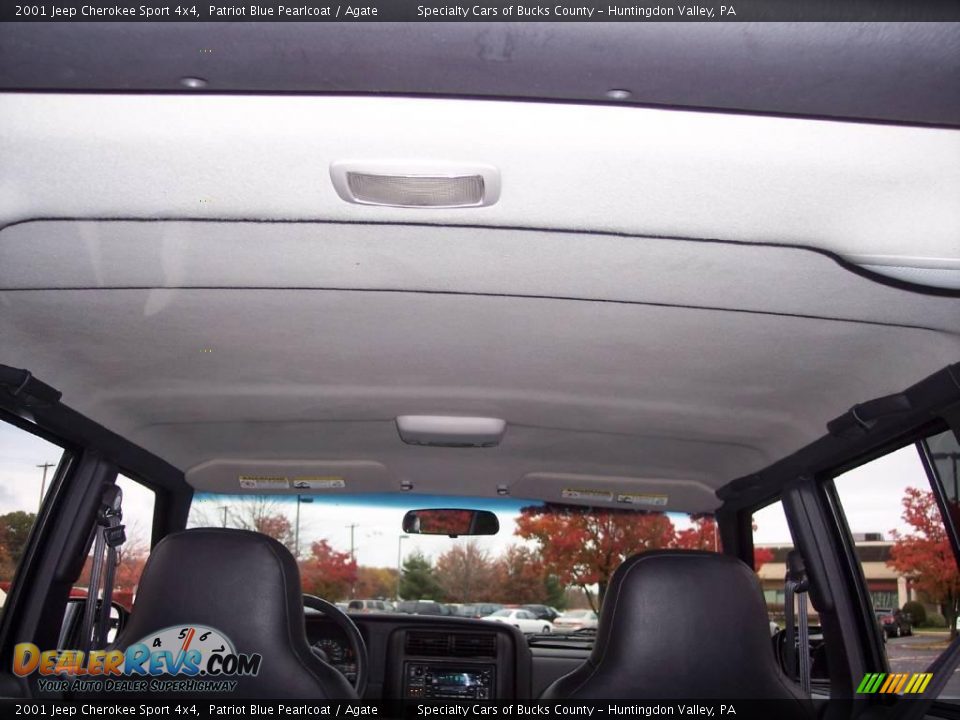 2001 Jeep Cherokee Sport 4x4 Patriot Blue Pearlcoat / Agate Photo #34