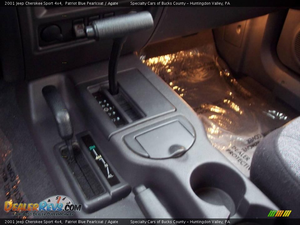2001 Jeep Cherokee Sport 4x4 Patriot Blue Pearlcoat / Agate Photo #36