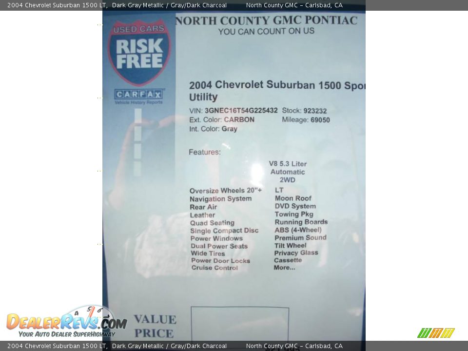 2004 Chevrolet Suburban 1500 LT Dark Gray Metallic / Gray/Dark Charcoal Photo #11