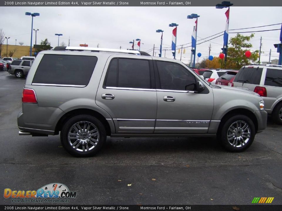 2008 Lincoln Navigator Limited Edition 4x4 Vapor Silver Metallic / Stone Photo #2