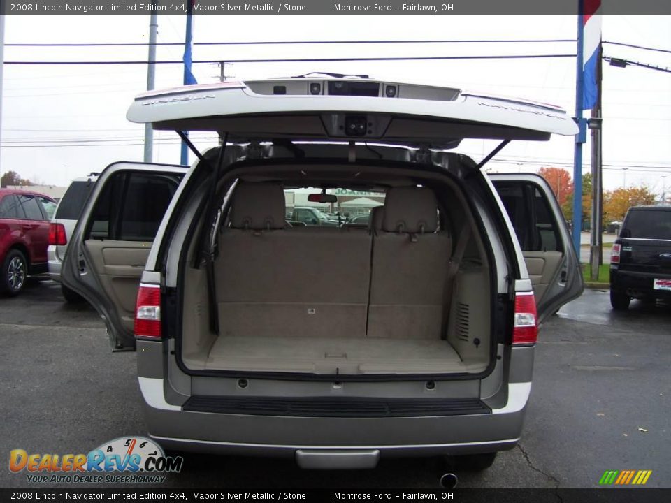 2008 Lincoln Navigator Limited Edition 4x4 Vapor Silver Metallic / Stone Photo #5