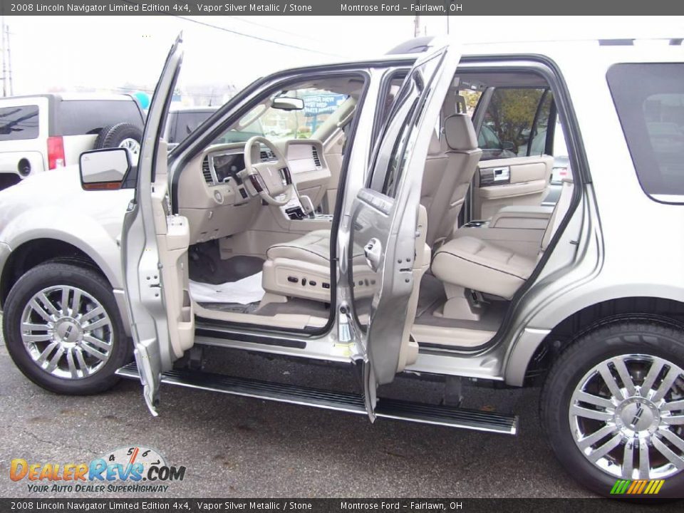 2008 Lincoln Navigator Limited Edition 4x4 Vapor Silver Metallic / Stone Photo #13