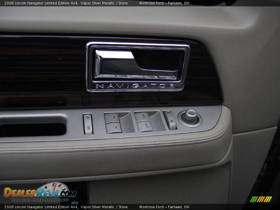 2008 Lincoln Navigator Limited Edition 4x4 Vapor Silver Metallic / Stone Photo #15
