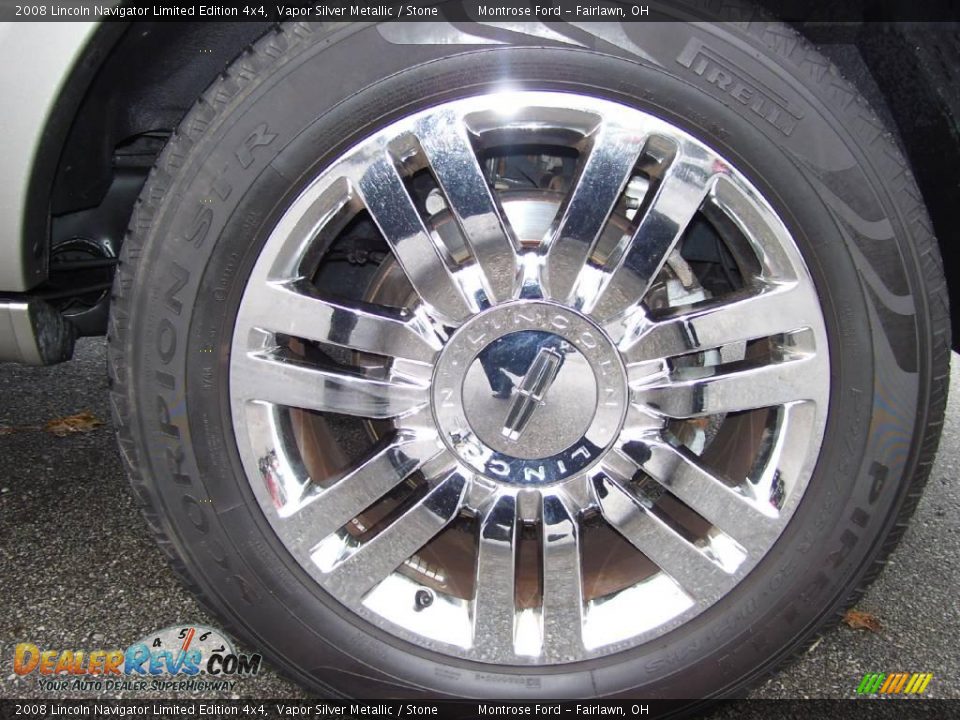 2008 Lincoln Navigator Limited Edition 4x4 Vapor Silver Metallic / Stone Photo #18