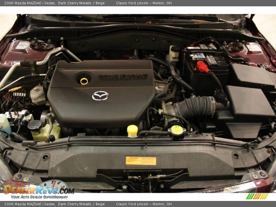 2006 Mazda MAZDA6 i Sedan Dark Cherry Metallic / Beige Photo #19