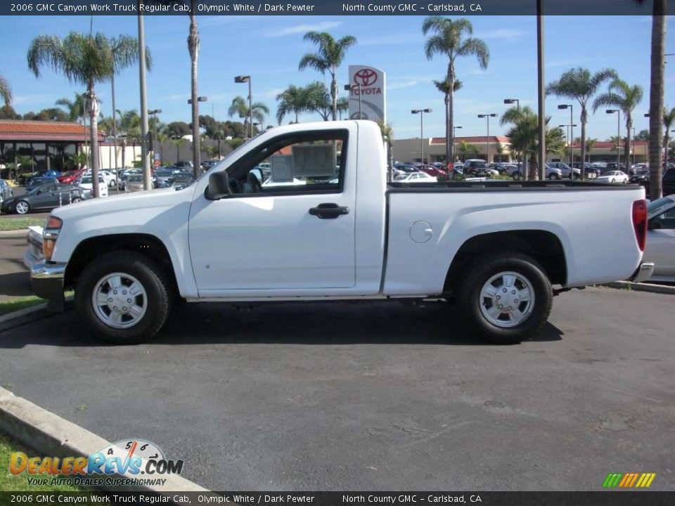 2006 GMC Canyon Work Truck Regular Cab Olympic White / Dark Pewter Photo #2