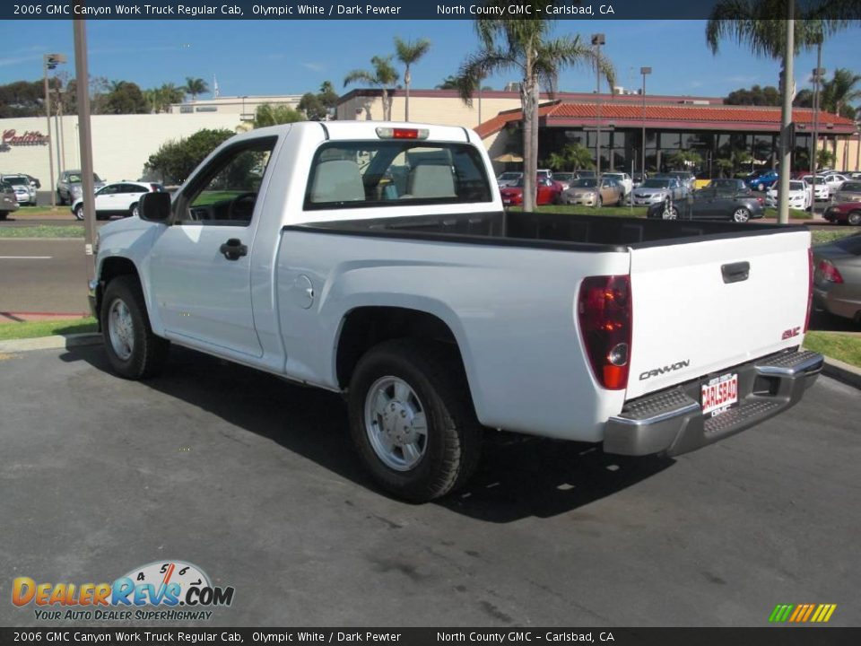 2006 GMC Canyon Work Truck Regular Cab Olympic White / Dark Pewter Photo #3