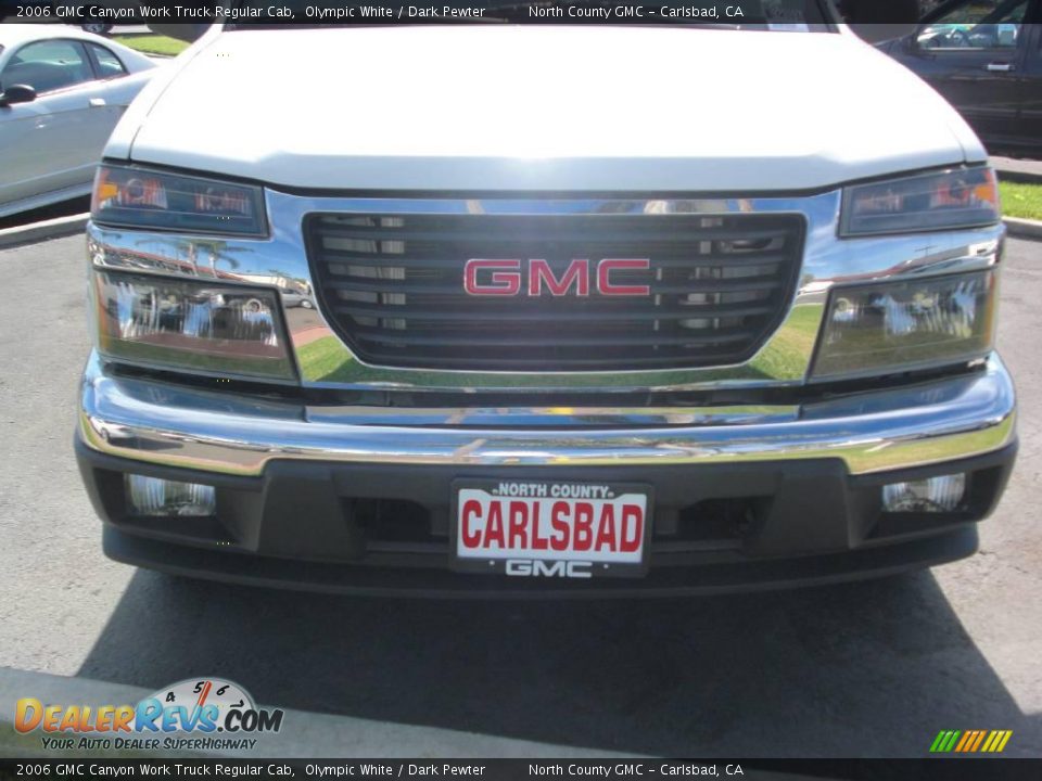 2006 GMC Canyon Work Truck Regular Cab Olympic White / Dark Pewter Photo #8