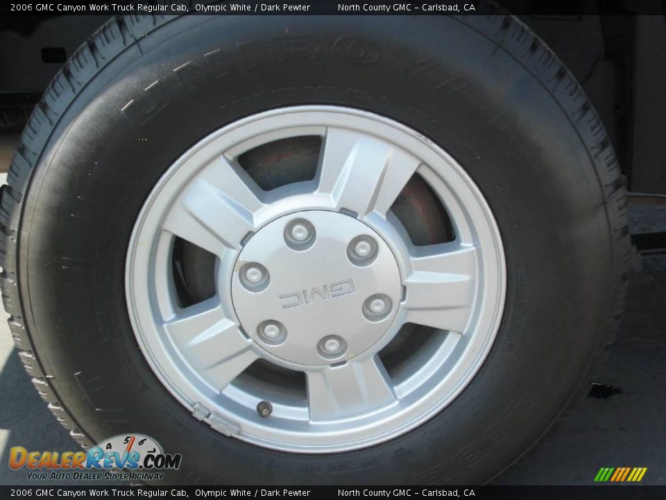2006 GMC Canyon Work Truck Regular Cab Olympic White / Dark Pewter Photo #9
