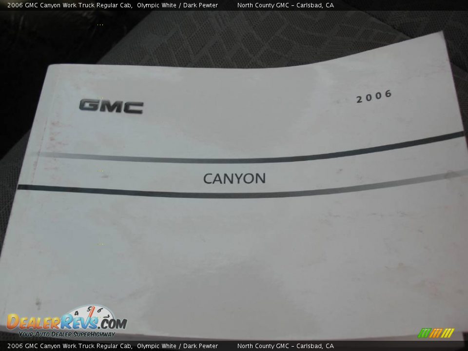 2006 GMC Canyon Work Truck Regular Cab Olympic White / Dark Pewter Photo #19