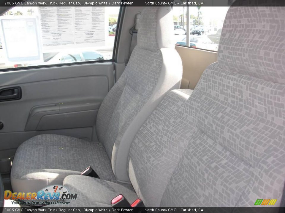2006 GMC Canyon Work Truck Regular Cab Olympic White / Dark Pewter Photo #26