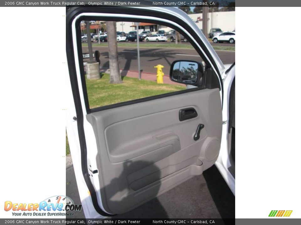 2006 GMC Canyon Work Truck Regular Cab Olympic White / Dark Pewter Photo #27