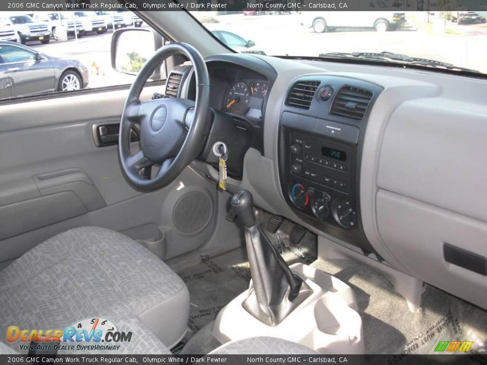 2006 GMC Canyon Work Truck Regular Cab Olympic White / Dark Pewter Photo #29
