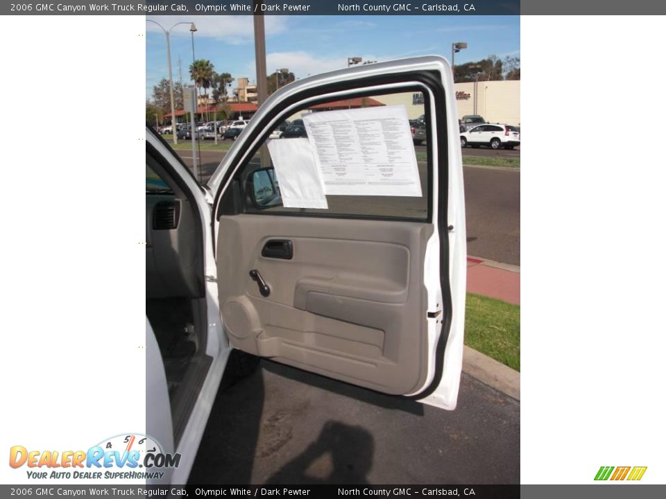 2006 GMC Canyon Work Truck Regular Cab Olympic White / Dark Pewter Photo #30