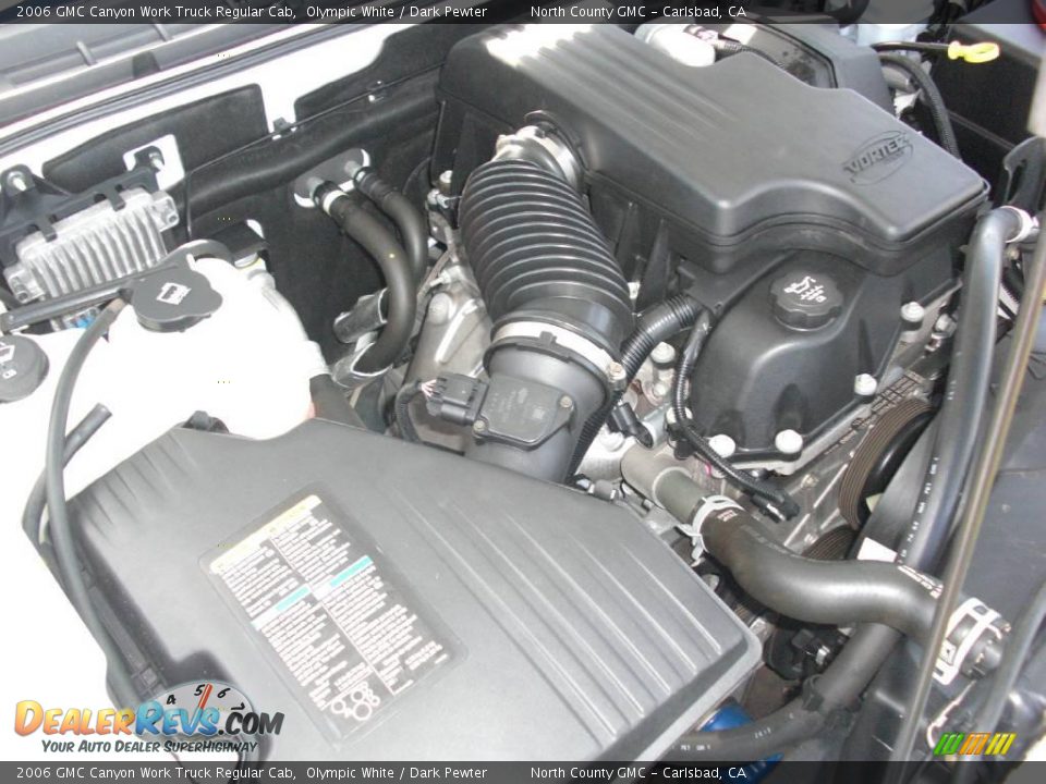 2006 GMC Canyon Work Truck Regular Cab Olympic White / Dark Pewter Photo #31