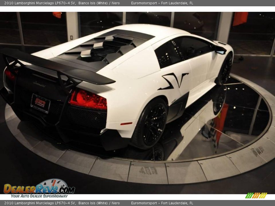 2010 Lamborghini Murcielago LP670-4 SV Bianco Isis (White) / Nero Photo #5