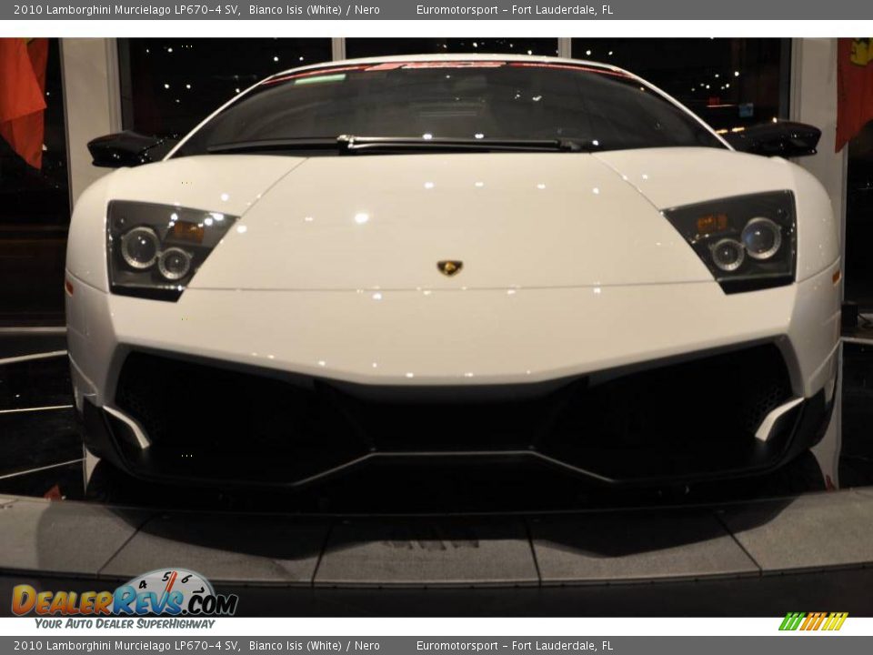 2010 Lamborghini Murcielago LP670-4 SV Bianco Isis (White) / Nero Photo #11