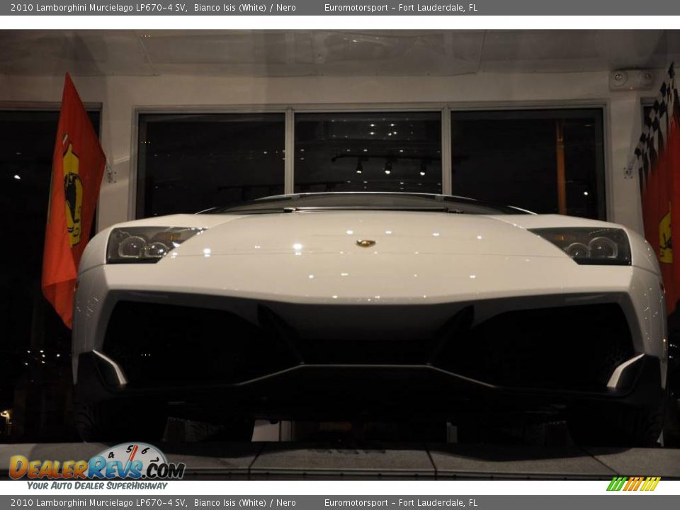 2010 Lamborghini Murcielago LP670-4 SV Bianco Isis (White) / Nero Photo #15