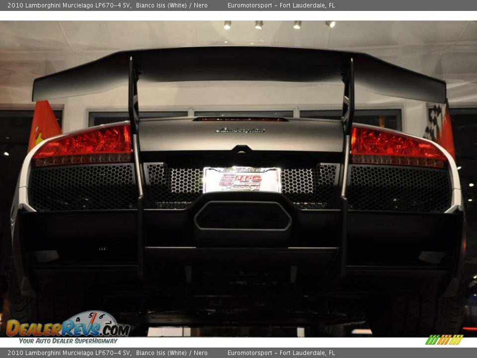 2010 Lamborghini Murcielago LP670-4 SV Bianco Isis (White) / Nero Photo #17