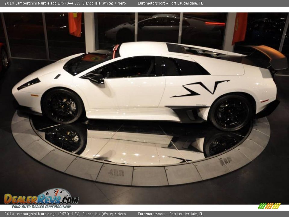 2010 Lamborghini Murcielago LP670-4 SV Bianco Isis (White) / Nero Photo #20