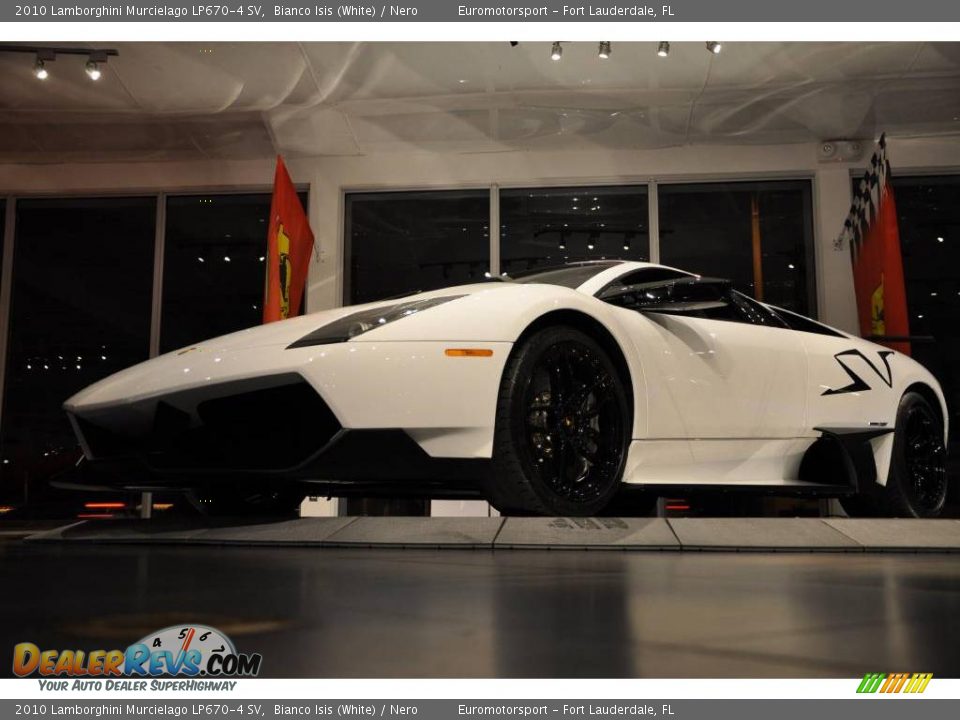 2010 Lamborghini Murcielago LP670-4 SV Bianco Isis (White) / Nero Photo #21