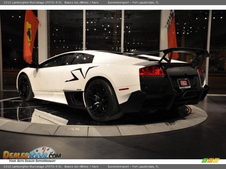 2010 Lamborghini Murcielago LP670-4 SV Bianco Isis (White) / Nero Photo #22