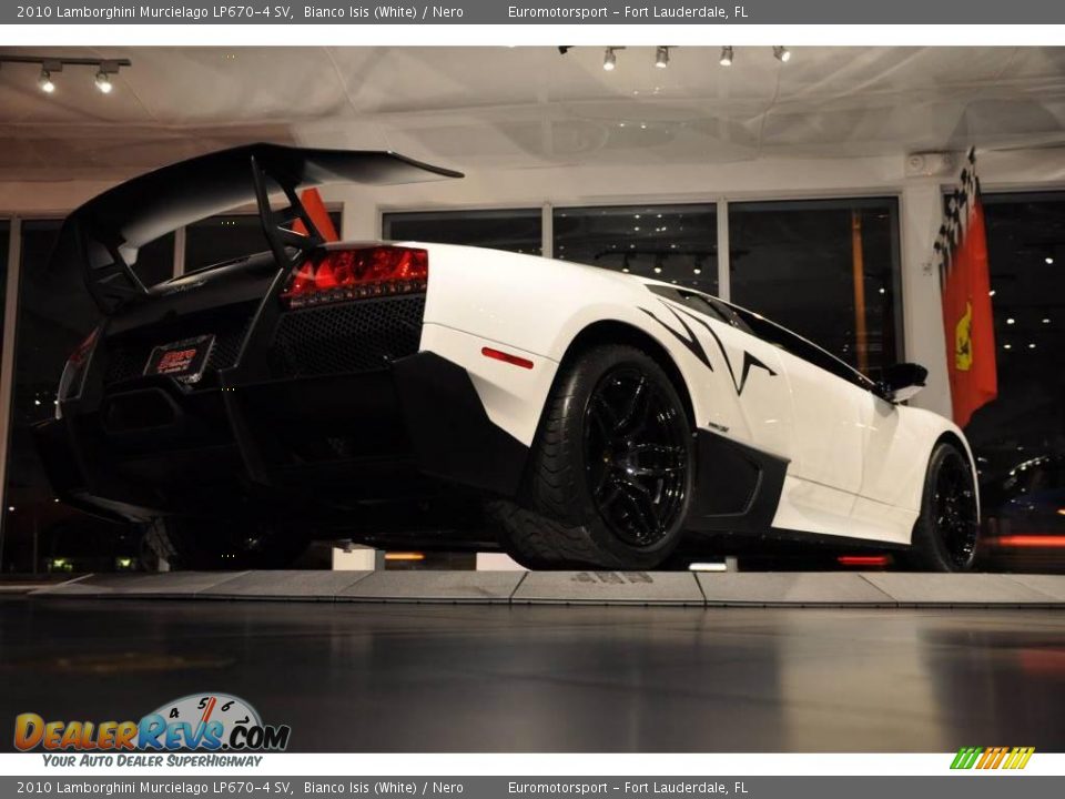 2010 Lamborghini Murcielago LP670-4 SV Bianco Isis (White) / Nero Photo #25