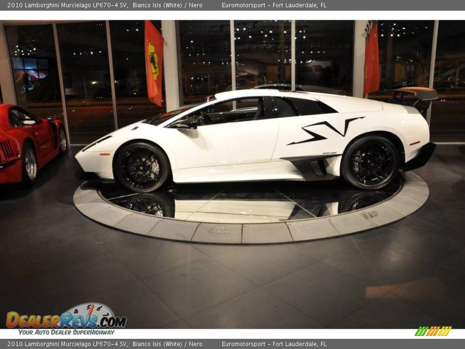 2010 Lamborghini Murcielago LP670-4 SV Bianco Isis (White) / Nero Photo #26