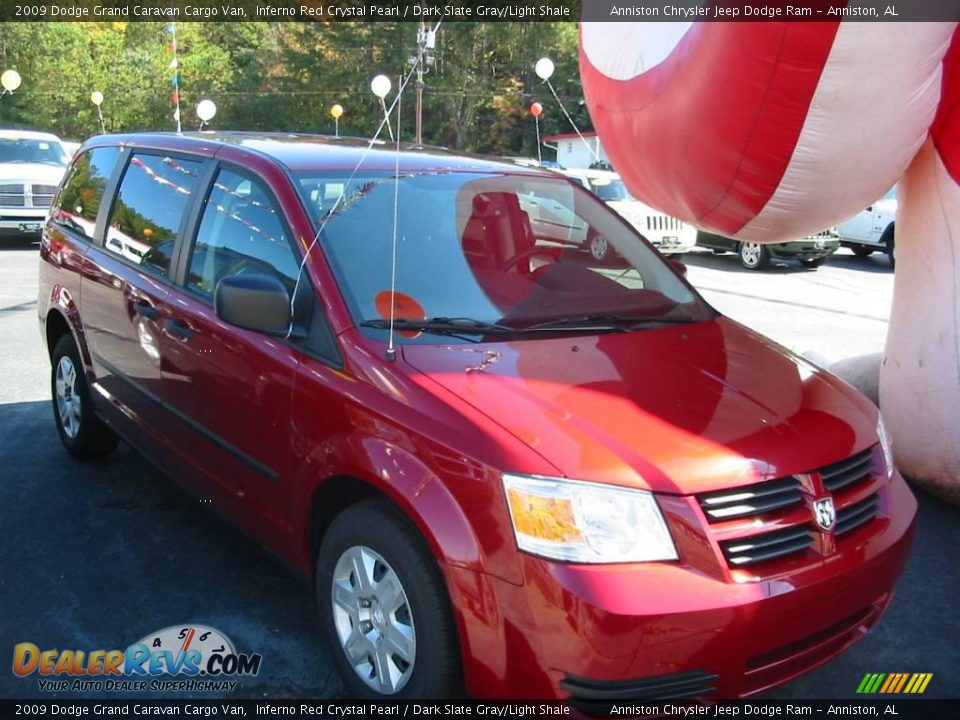 2009 Dodge Grand Caravan Cargo Van Inferno Red Crystal Pearl / Dark Slate Gray/Light Shale Photo #1