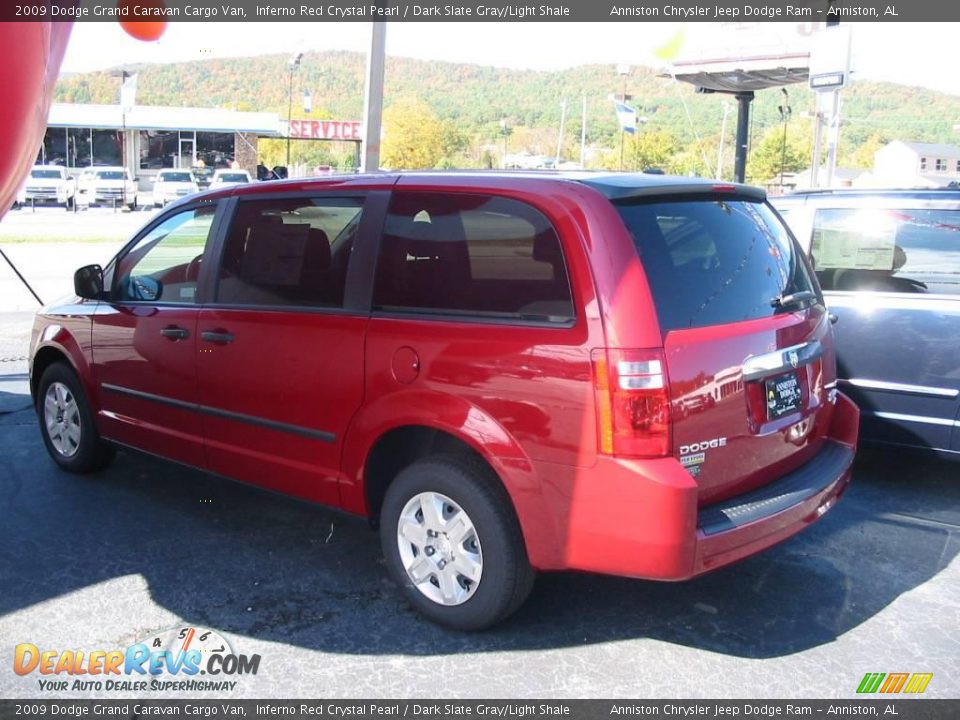 2009 Dodge Grand Caravan Cargo Van Inferno Red Crystal Pearl / Dark Slate Gray/Light Shale Photo #2