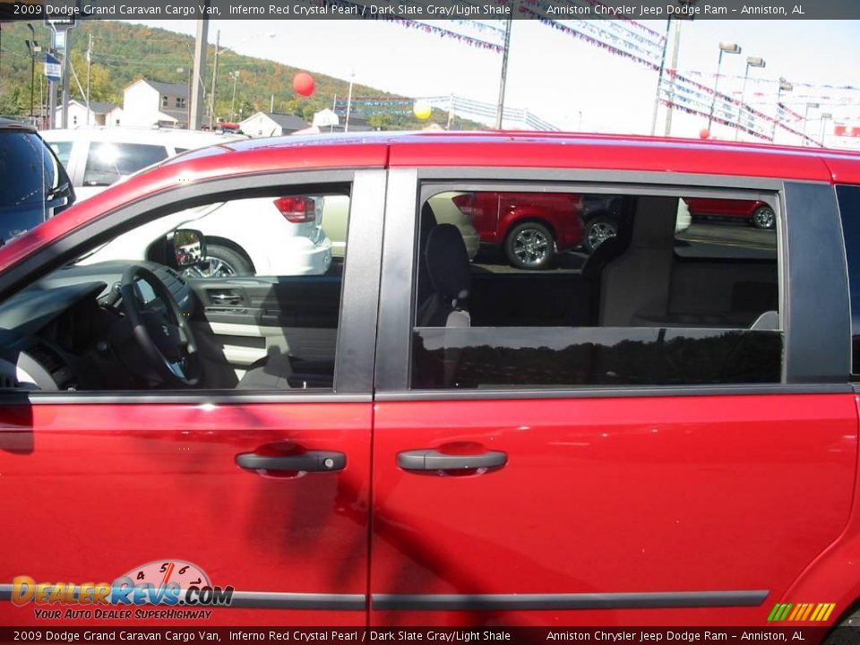 2009 Dodge Grand Caravan Cargo Van Inferno Red Crystal Pearl / Dark Slate Gray/Light Shale Photo #12