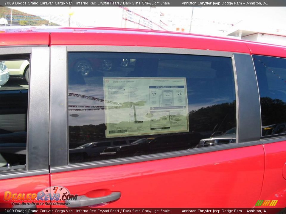 2009 Dodge Grand Caravan Cargo Van Inferno Red Crystal Pearl / Dark Slate Gray/Light Shale Photo #14