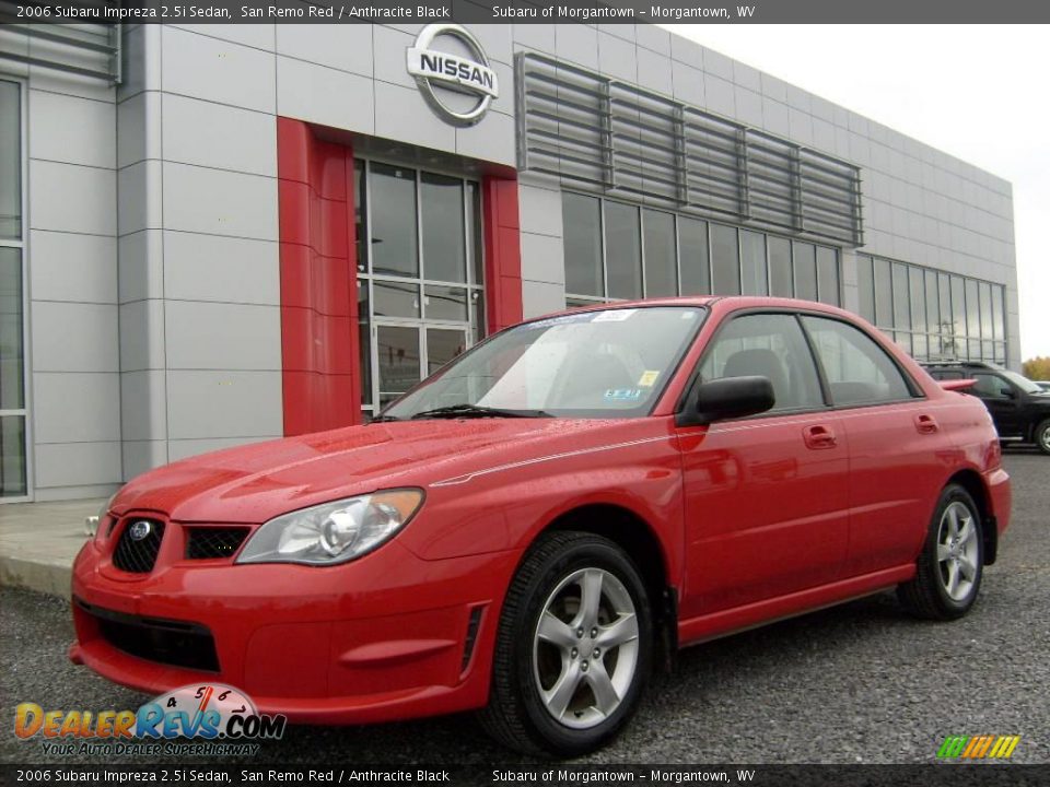 2006 Subaru Impreza 2.5i Sedan San Remo Red / Anthracite Black Photo #1