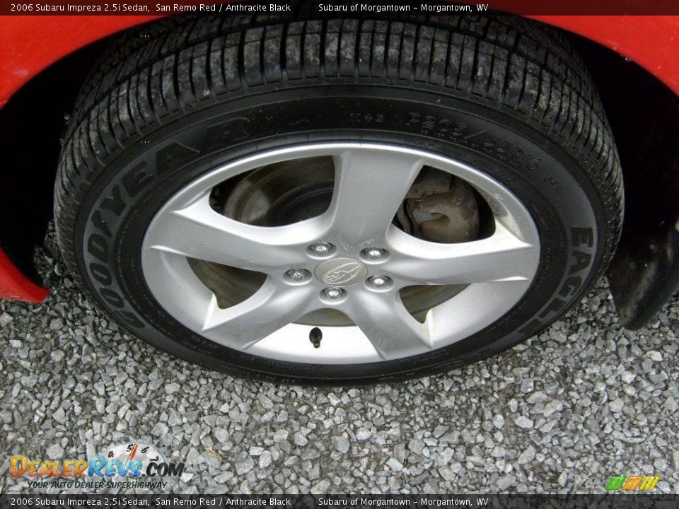 2006 Subaru Impreza 2.5i Sedan San Remo Red / Anthracite Black Photo #9