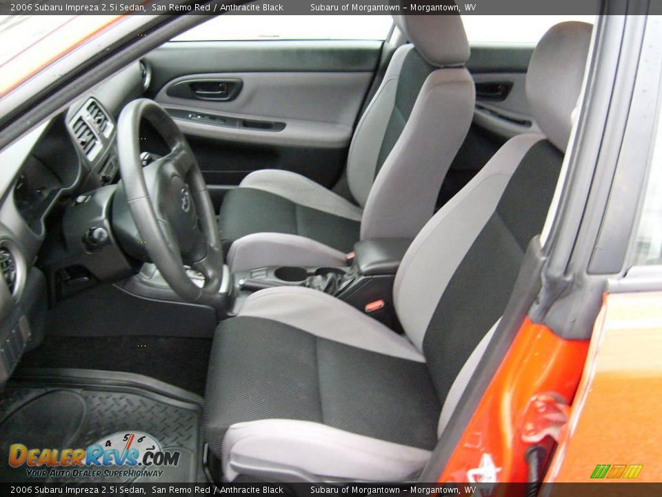 2006 Subaru Impreza 2.5i Sedan San Remo Red / Anthracite Black Photo #10