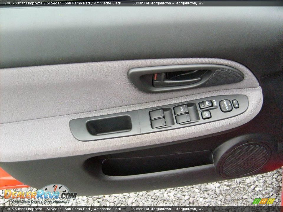 2006 Subaru Impreza 2.5i Sedan San Remo Red / Anthracite Black Photo #12