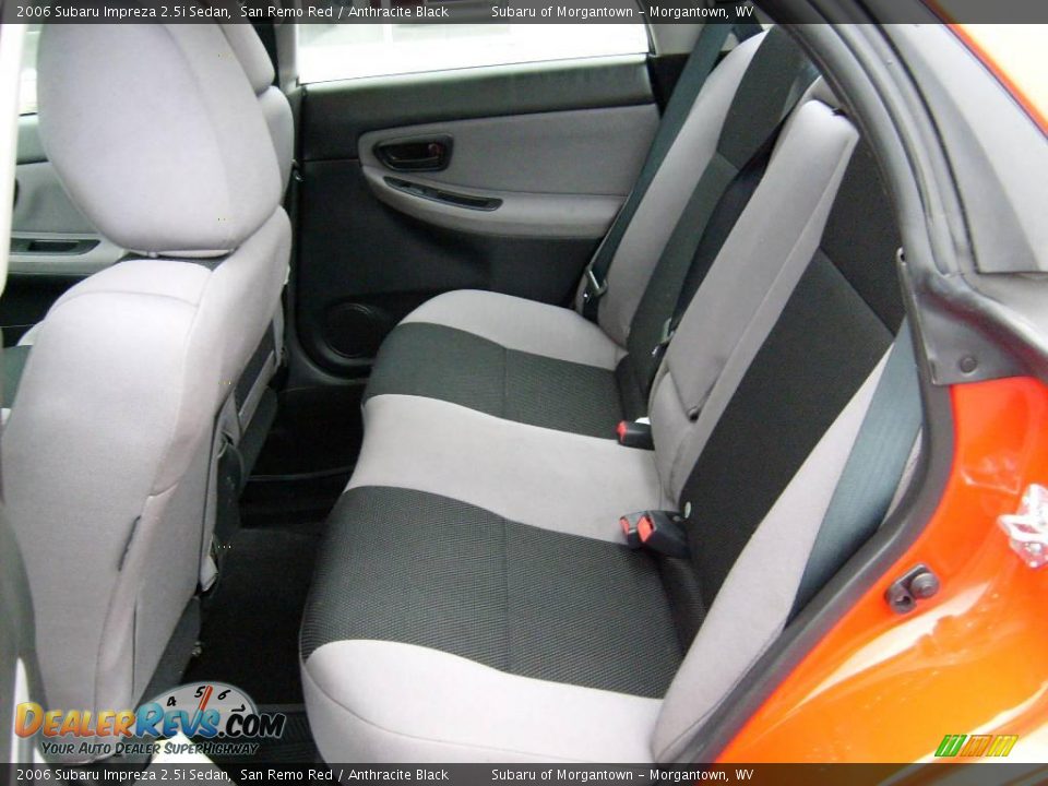2006 Subaru Impreza 2.5i Sedan San Remo Red / Anthracite Black Photo #13