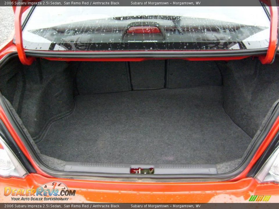 2006 Subaru Impreza 2.5i Sedan San Remo Red / Anthracite Black Photo #15