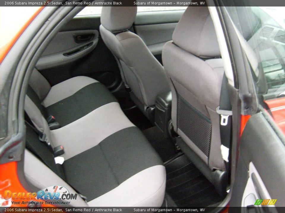 2006 Subaru Impreza 2.5i Sedan San Remo Red / Anthracite Black Photo #16