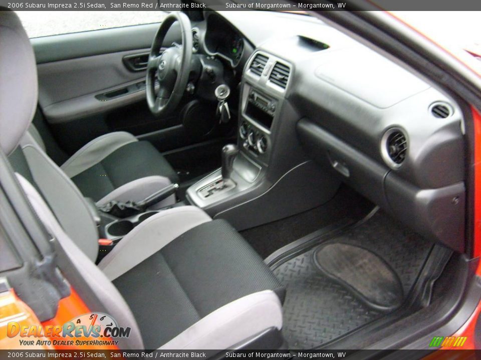 2006 Subaru Impreza 2.5i Sedan San Remo Red / Anthracite Black Photo #17