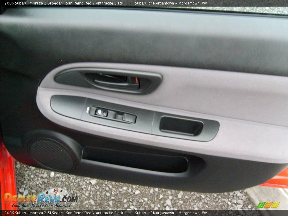 2006 Subaru Impreza 2.5i Sedan San Remo Red / Anthracite Black Photo #18