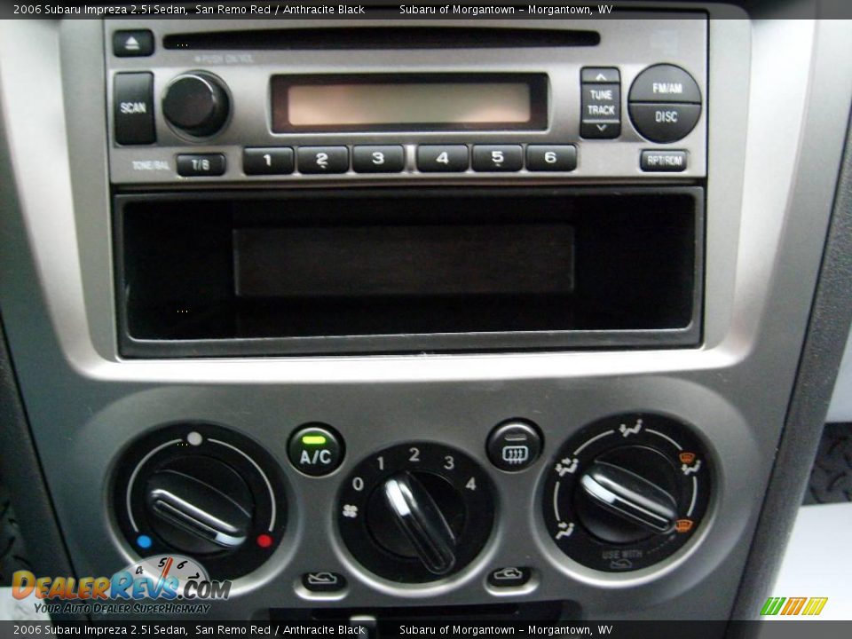 2006 Subaru Impreza 2.5i Sedan San Remo Red / Anthracite Black Photo #19